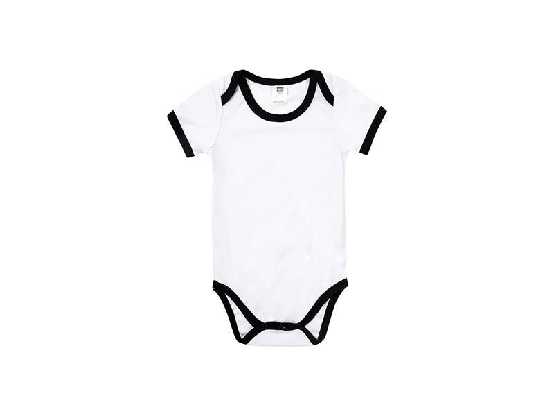 Baby Onesie Short Sleeve XXL(Black Edge,18-24M)