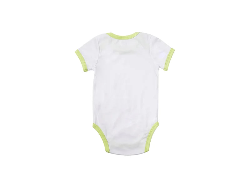 Baby Onesie Short Sleeve L(Green Edge,6-12M)