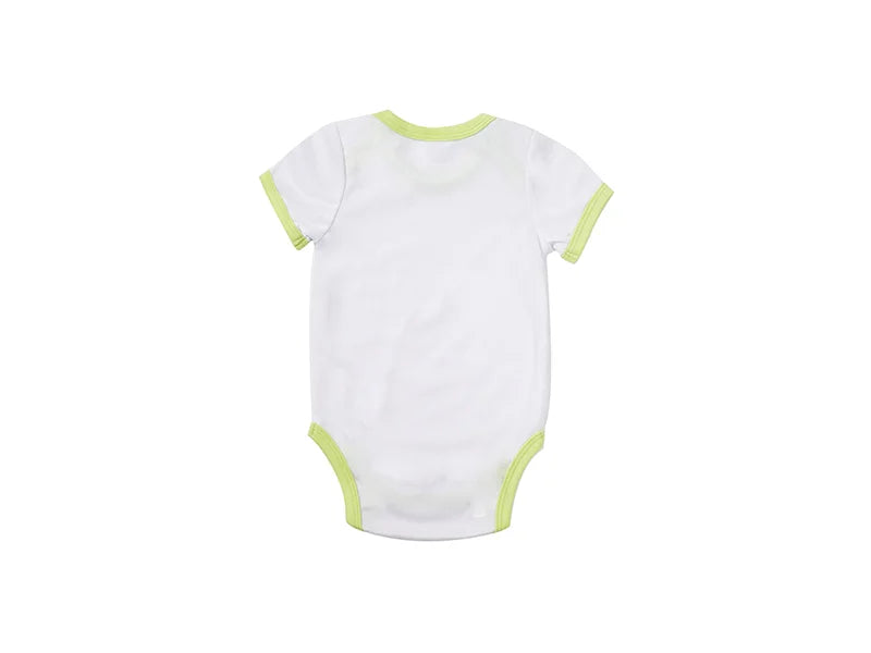 Baby Onesie Short Sleeve M(Green Edge,3-6M)