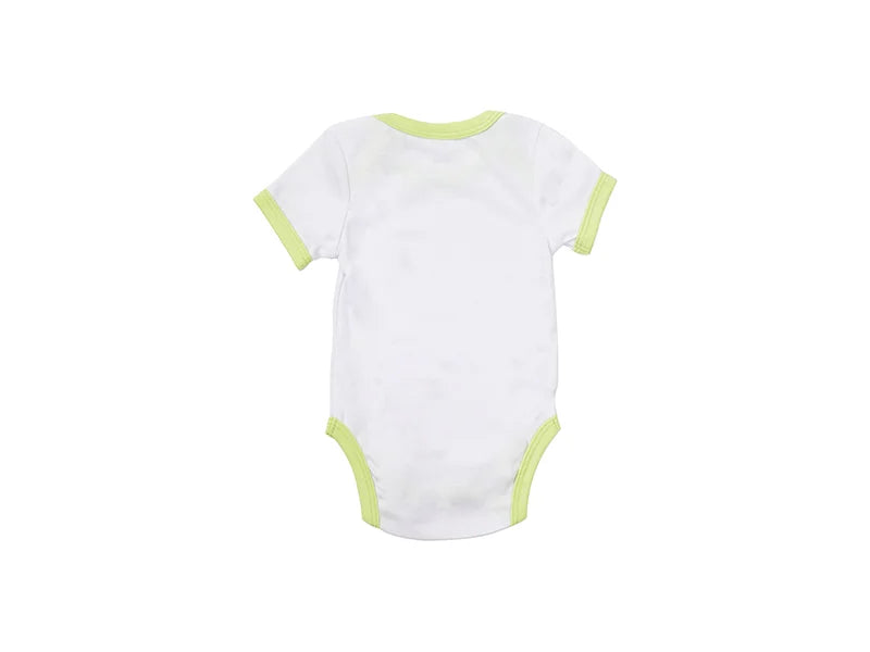 Baby Onesie Short Sleeve S(Green Edge,0-3M)