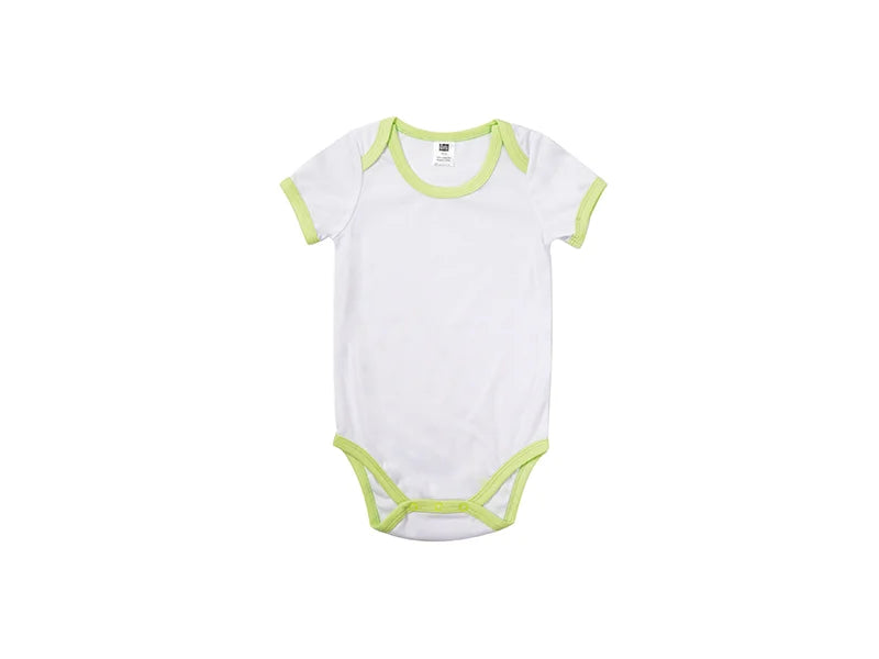 Baby Onesie Short Sleeve XXL(Green Edge,18-24M)