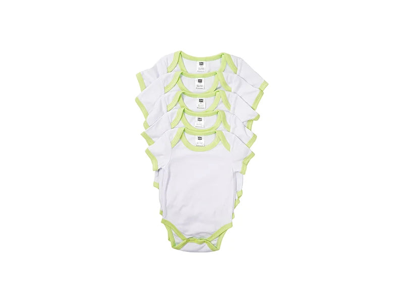 Sublimation Blank Baby Short Sleeve Onesie (Color Rim)