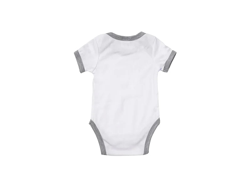 Baby Onesie Short Sleeve S(Gray Edge,0-3M)