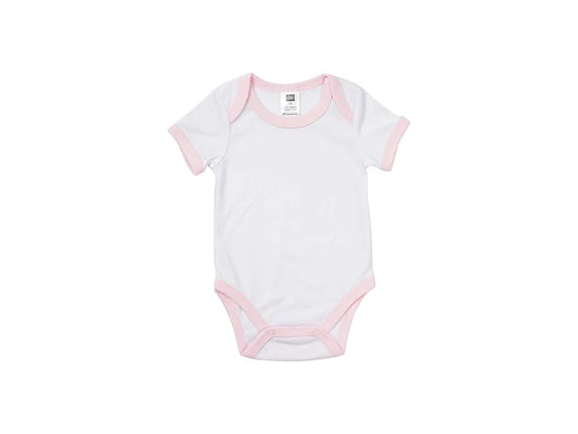 Baby Onesie Short Sleeve S(Pink Edge,0-3M)