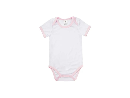Baby Onesie Short Sleeve XL(Pink Edge,12-18M)
