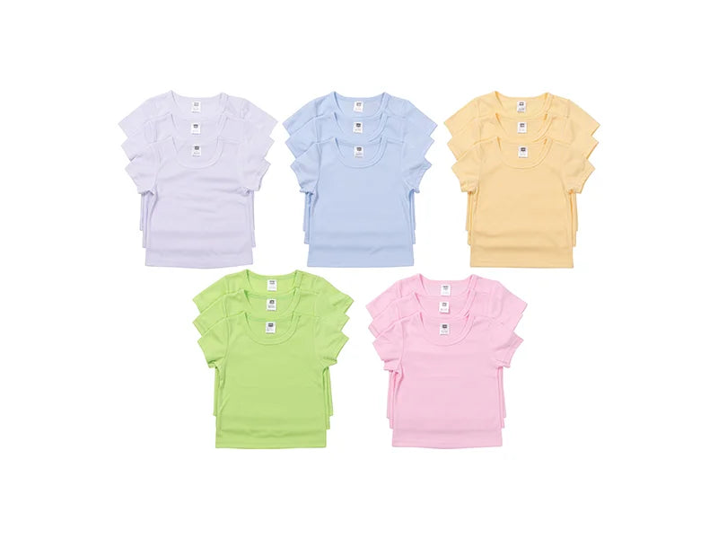 Sublimation Blank Baby Short Sleeve T-Shirt (Multi-Color)