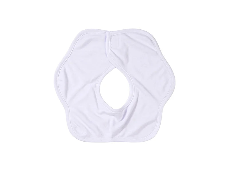 Sublimation Blanks Lace-Shaped Baby Bib (White)