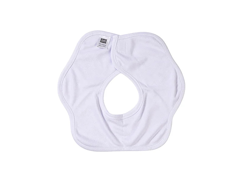 Sublimation Blanks Lace-Shaped Baby Bib (White)