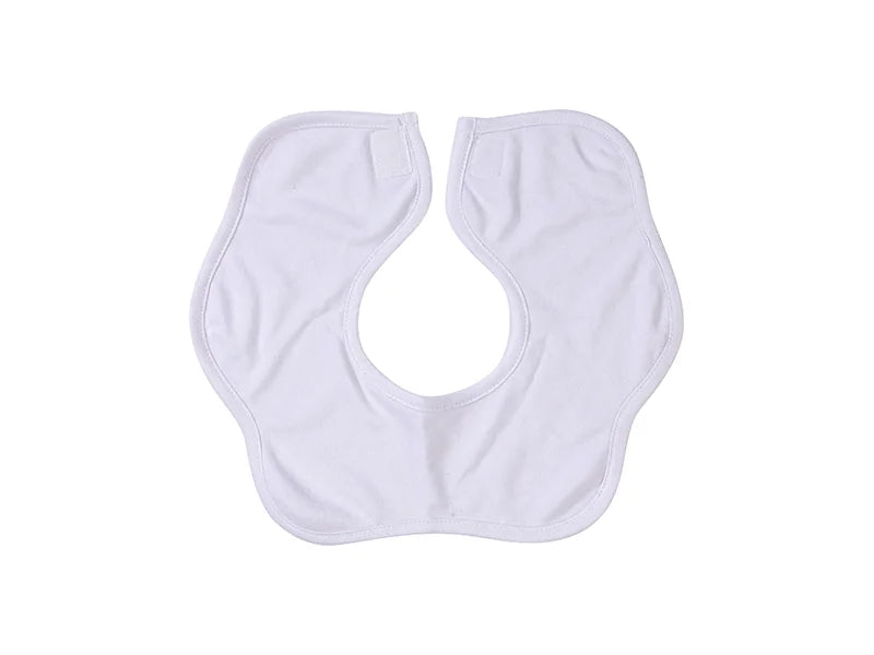 Sublimation Blanks Lace-Shaped Baby Bib (White)
