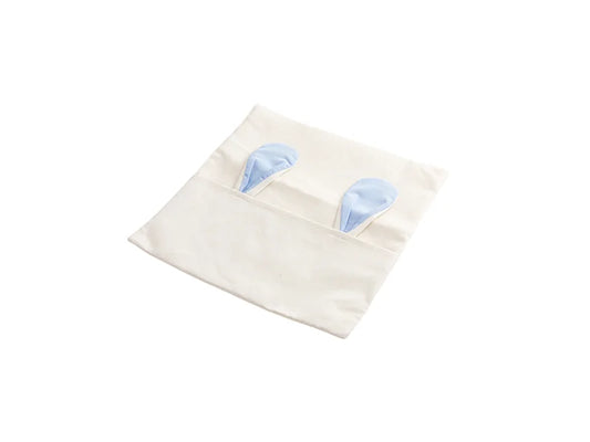 Sublimation Blanks Easter Bunny Pillow Cover(Light Blue Ears, 40*40cm)