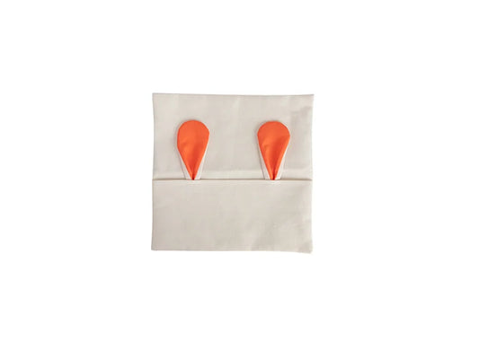 Sublimation Blanks Easter Bunny Pillow Cover(Orange Ears, 40*40cm)