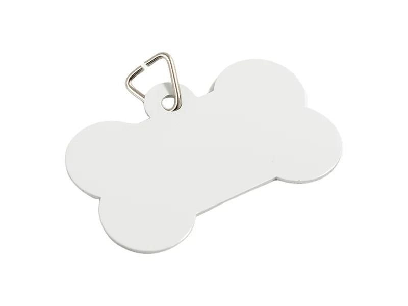 Sublimation Aluminum Double Sided Printing Bone Shape Pet Tag (5.1x3.4cm)