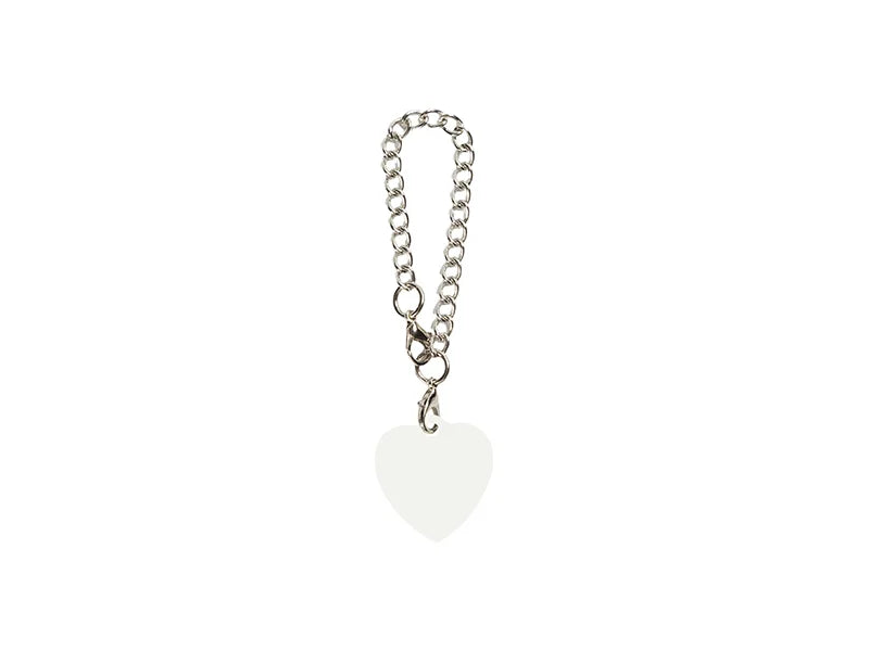Sublimation Blank Aluminum Name Tag Ornament for Stanley Tumbler(2.5*2.6*0.14cm,Heart shape)