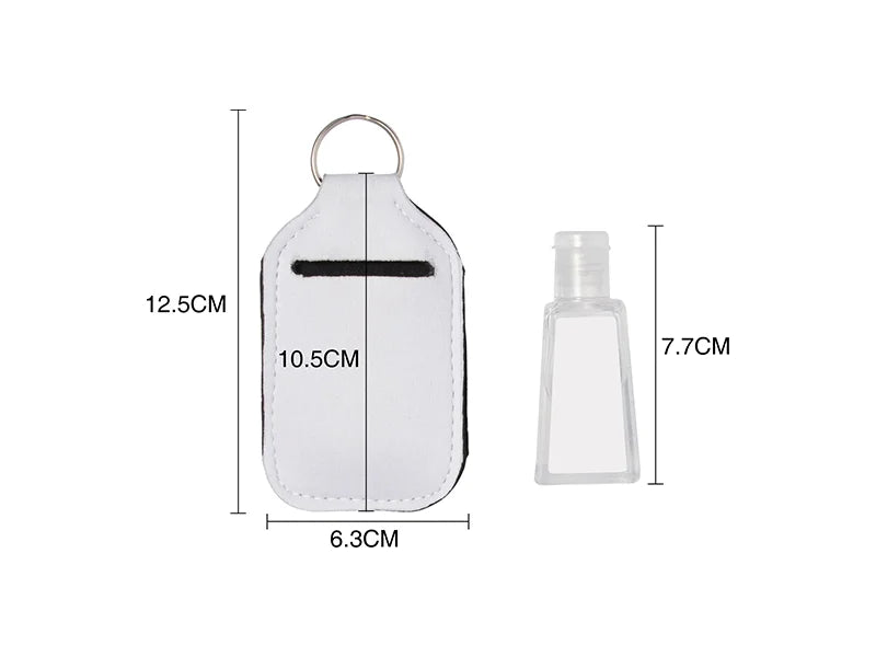 Sublimation Key Rings Hand Sanitizer 60ml Bottle Holder