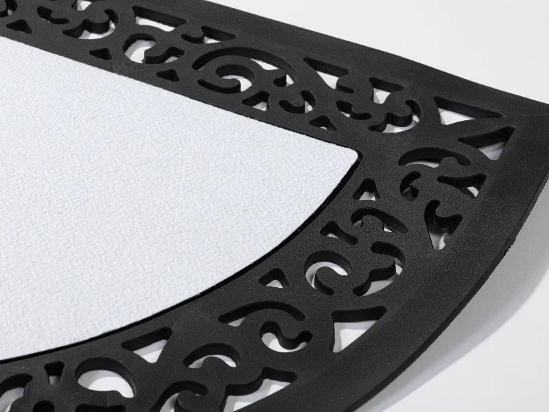 Sublimation Blanks Half Round Rubber Felt Door Mat