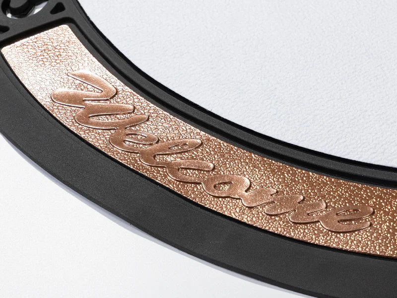 Sublimation Blanks Half Round Rubber Felt Door Mat