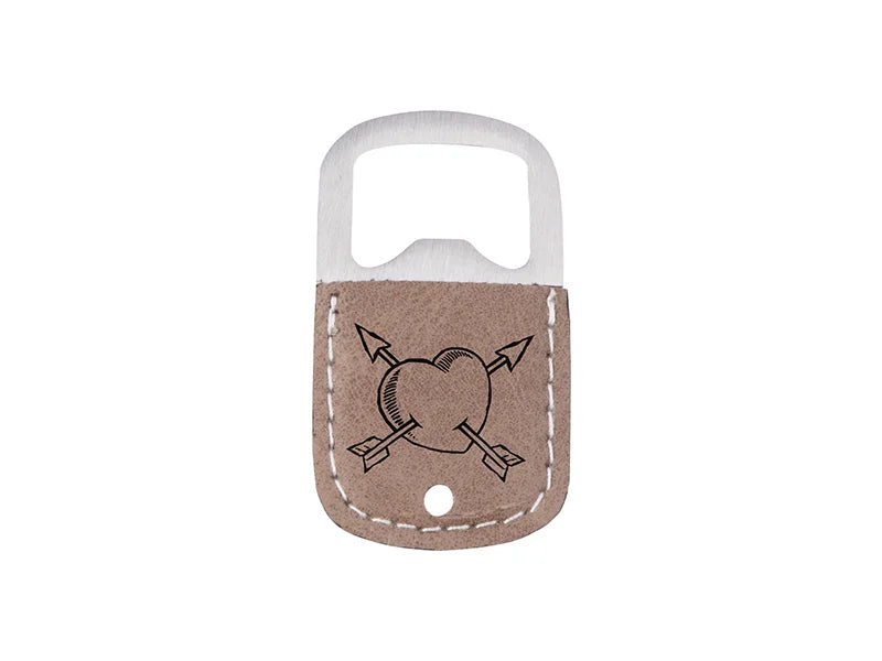 Sublimation PU Stainless Steel Bottle Opener (Gray, 3.2*5.2cm)