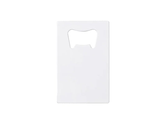 Sublimation Blanks Full White Stainless Steel Bottle Opener (Credit Card, 5.3*8.5cm)