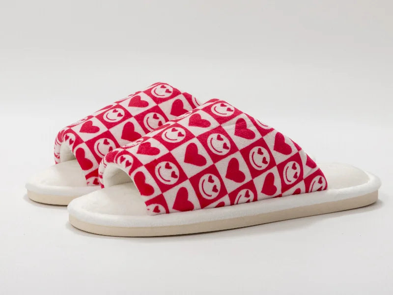 Sublimation Adult Fuzzy Slippers (Full White,40-41#)