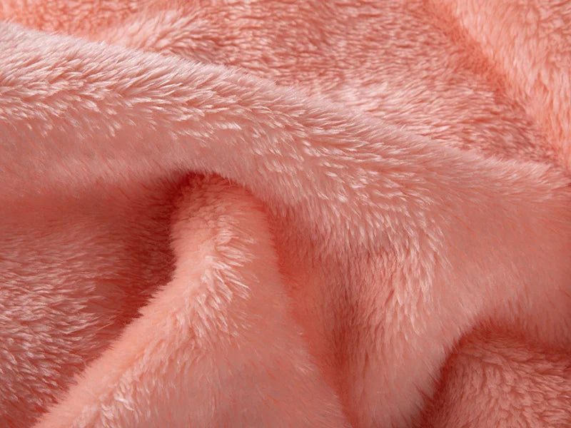 Arctic Fleece Lined Sublimation Microfiber Blanket(Pink/White, 127*152cm/50inchx 60inch)