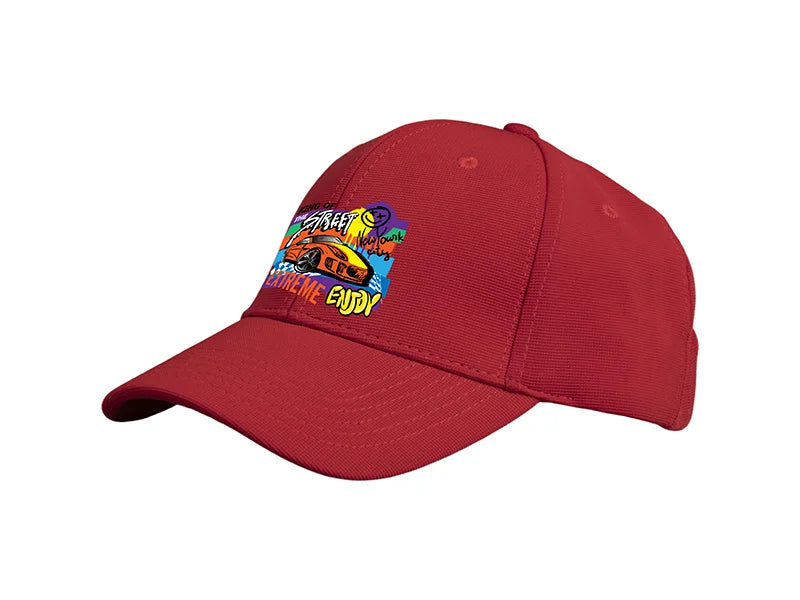 Sublimation Adult Mesh Trucker Cap (Red)
