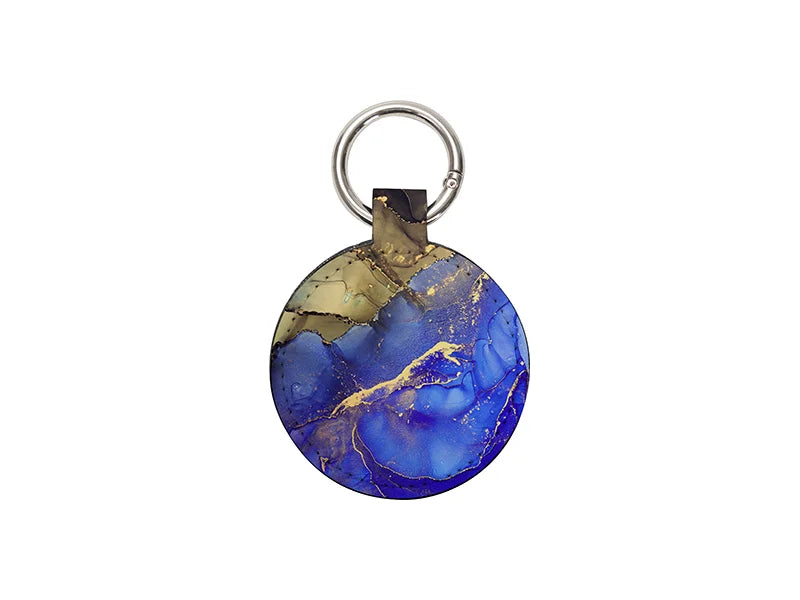 Sublimation Blanks PU Handbag Magnetic Hat Clip(6.2*9.8cm,round)