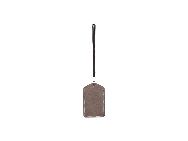 Sublimation Blanks PU Luggage Tag (Dark Gray)