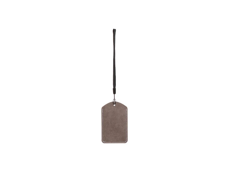 Sublimation Blanks PU Luggage Tag (Dark Gray)