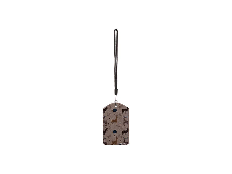 Sublimation Blanks PU Luggage Tag (Dark Gray)