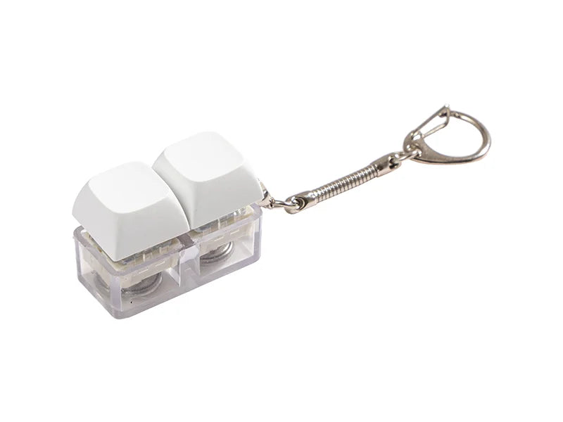 Sublimation Keyboard Fidget Keychain(Double-Key, LED)
