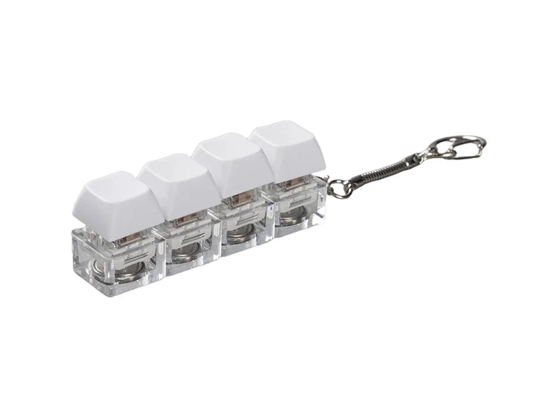 Sublimation Keyboard Fidget Keychain(Four-Key, LED)