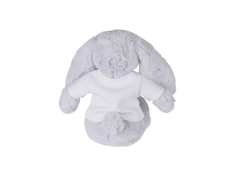 Sublimation 22cm Plush Bunny w/ Shirt (Light Gray)