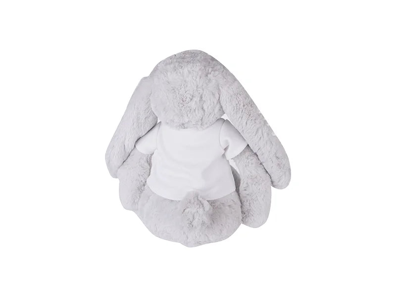 Sublimation 30cm Plush Bunny w/ Shirt (Light Gray)