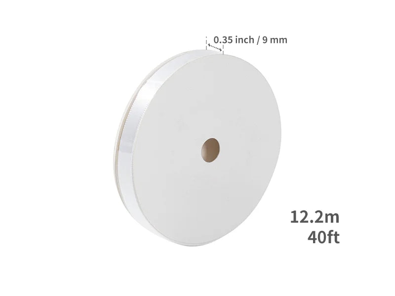 Craft Sublimation Ribbon Roll (White, 9mm*12.2m / 0.35inx40ft)