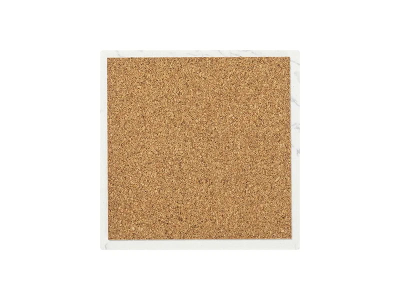 Sublimation Square Marble Texture Coaster w/ Cork (10*10cm/ 3.94inchx3.94inch)
