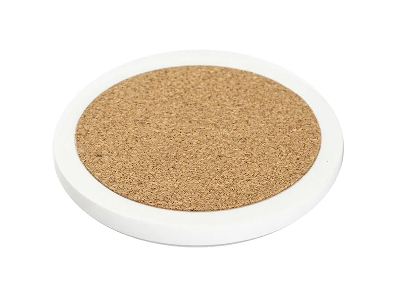 Sublimation Round Marble Coaster w/ Cork (φ10cm/ 3.94inch)