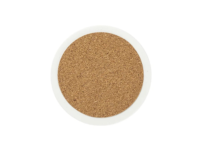Sublimation Round Marble Coaster w/ Cork (φ10cm/ 3.94inch)