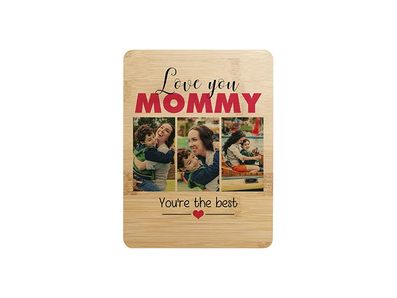 Sublimation Blanks Bamboo Cutting Board without holes (15*20*1.1cm 5.9inch*7.87inch)