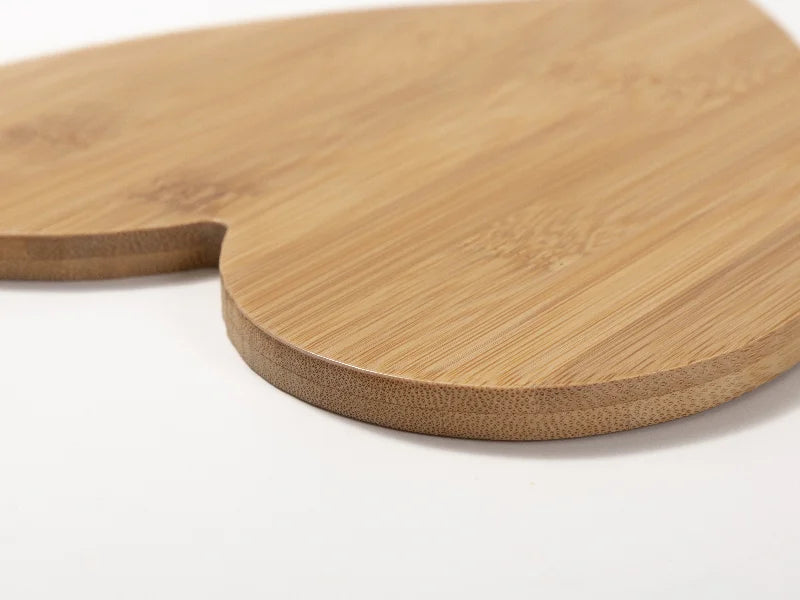 Sublimation Blanks Heart Shape Bamboo Cutting Board(21.5*22.5*0.9cm/8.46inch*8.85inch)