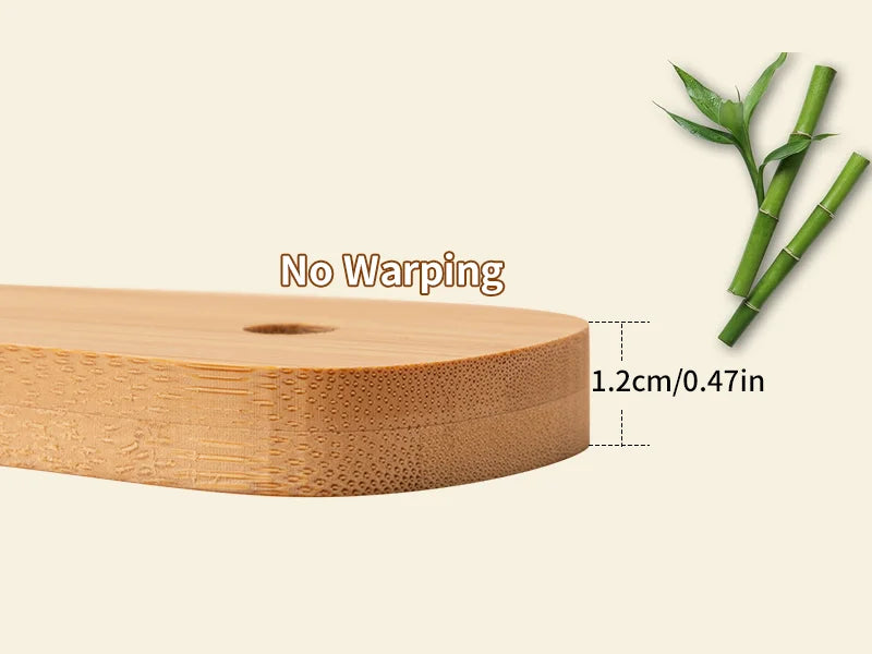 Sublimation Blank Round Bamboo Cutting Board with Handle