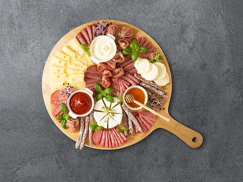 Sublimation Blank Round Bamboo Cutting Board with Handle