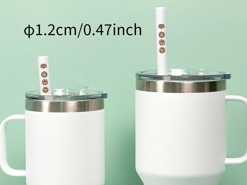 Sublimation Blank Reusable Stainless Steel Straw (φ1.2cm)