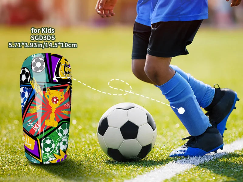 Sublimation 3D Soccer Shin Guards (S)