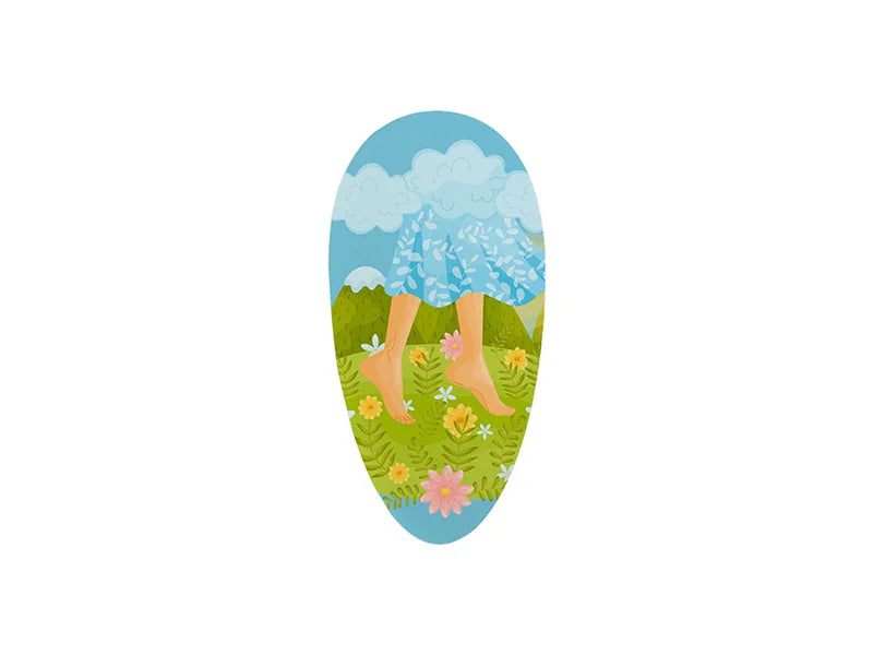 Sublimation Glass Foot File (Egg shape,5*10cm)