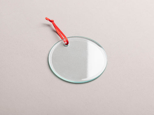 Sublimation 3" Glass Ornament (Circle)