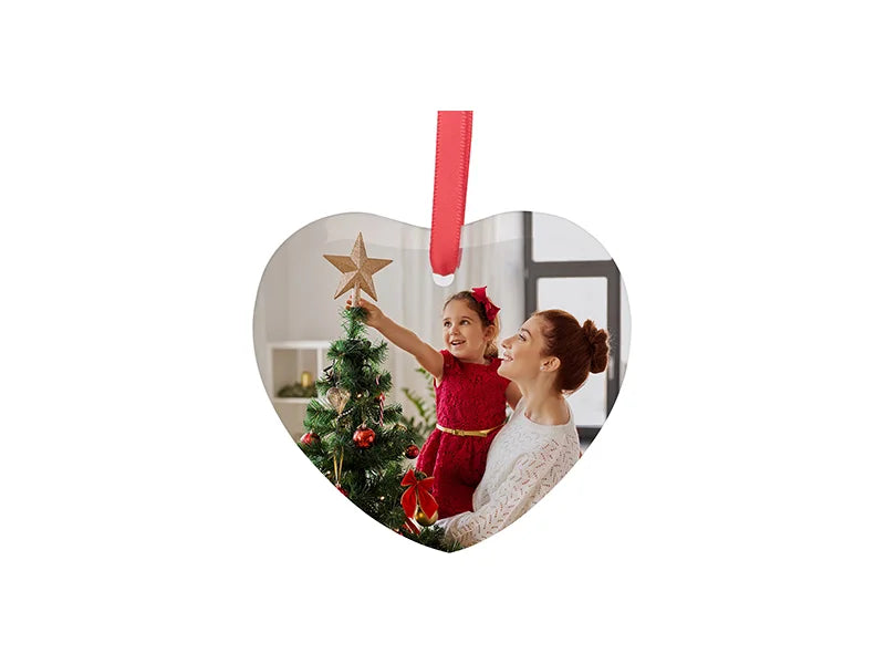 3.5inch Sublimation Glass Ornament (Heart)