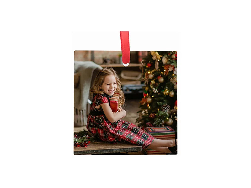 3.5inch Sublimation Glass Ornament (Square)