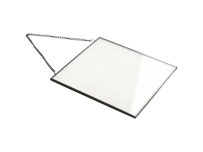 Sublimation Glass Hanging Frame w/ Chain (Square, 20*20cm/8in.x8in.)