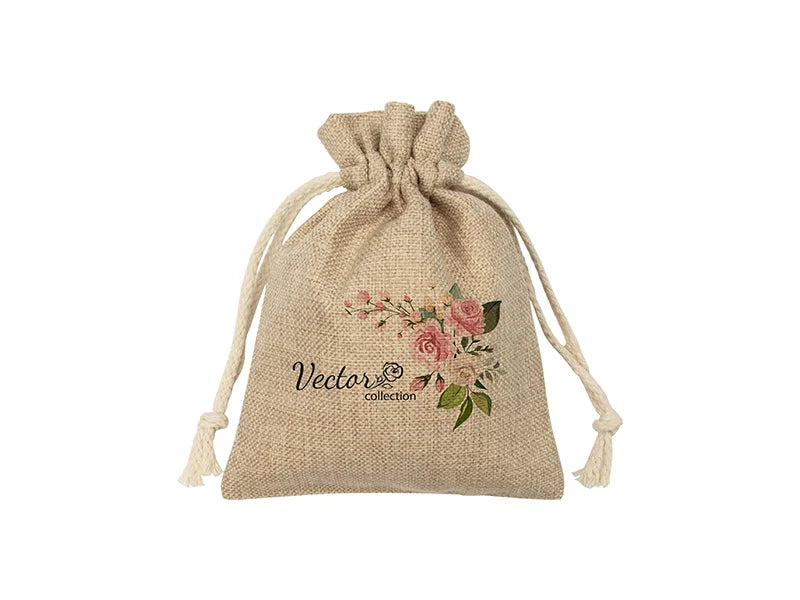 Sublimation Burlap Drawstring Bag(15*19cm)