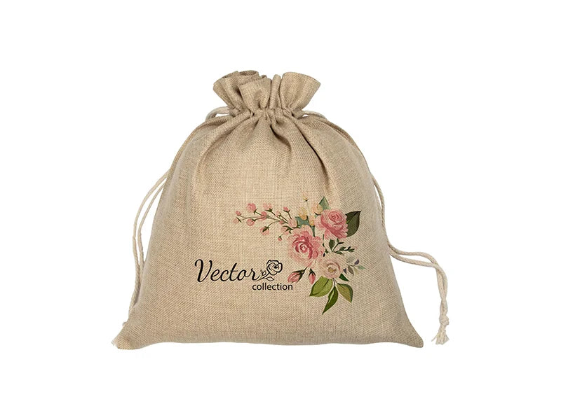 Sublimation Burlap Drawstring Bag(35*38cm)